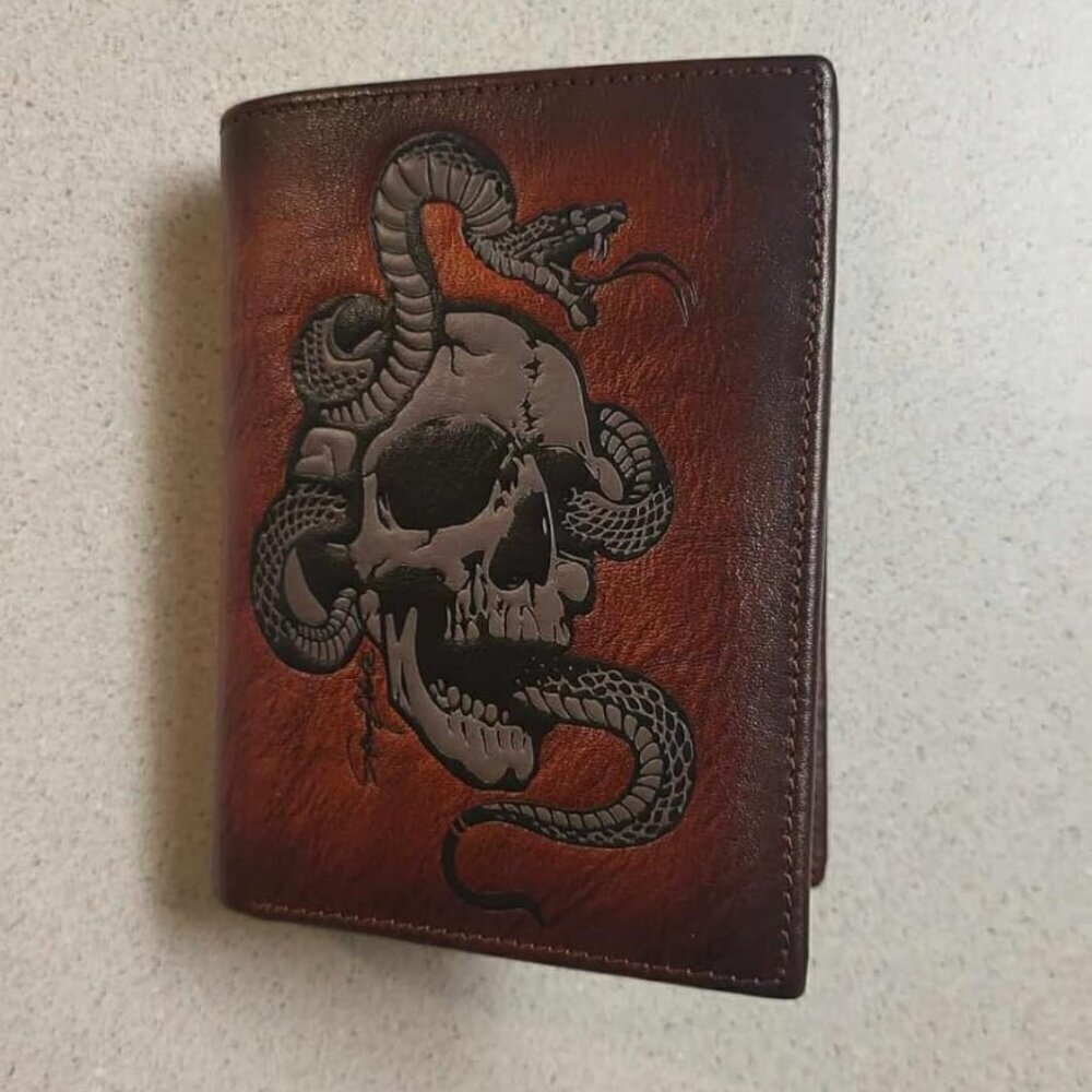 🆕Skneephate Leather Wallets For Men Vertical Bifold Rfid Gifts for Him Husband